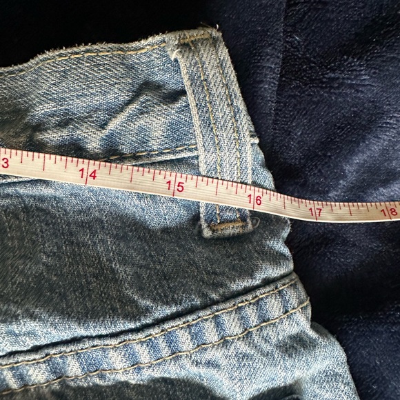 Vintage Route 66 Longline Jean Short-Jorts - Picture 5 of 5